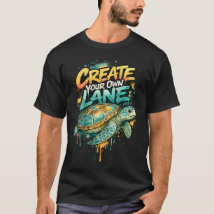 Create Your Own Lane Graffiti Sea Turtle T-Shirt