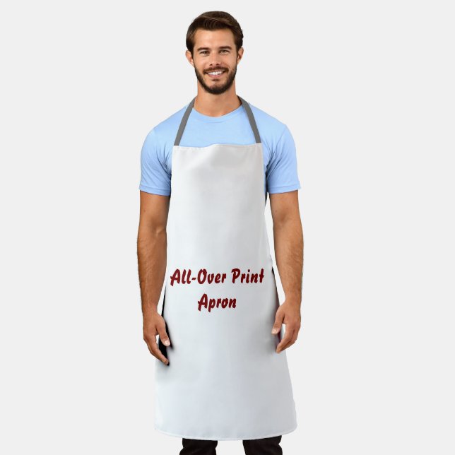 Create Your Own Large All-Over Print Apron (Worn)