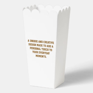 Create Your Own Large Popcorn Favour Box