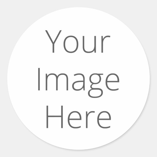 Create Your Own Large Round Sticker (Front)