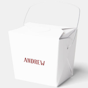 Create Your Own Large Take Out Favour Box