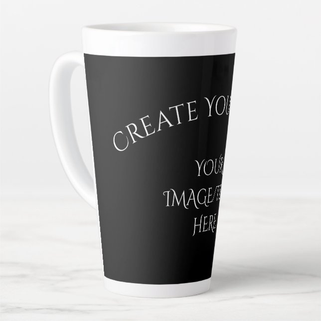 Create Your Own Latte Mug (Left Angle)