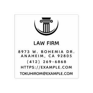Create Your Own Law Firm Name Return Address Rubber Stamp