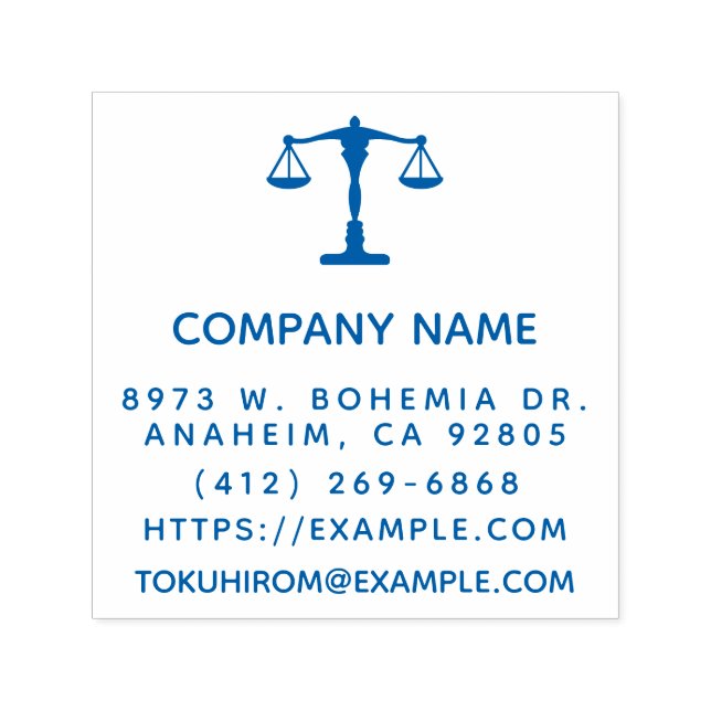 Create Your Own Law Firm Self-inking Stamp (Design)