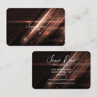 Create Your Own Lens Flare Lights Business Card