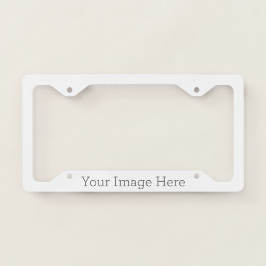 Create Your Own License Plate Frame Zazzle.co.uk