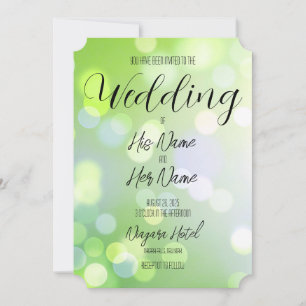 Create Your Own Light Bokeh Background Invitation