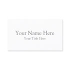 Create Your Own Light White Matte Business Cards