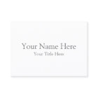 Create Your Own Light White Matte Business Cards