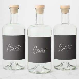 Create Your Own Liquor Bottle Label