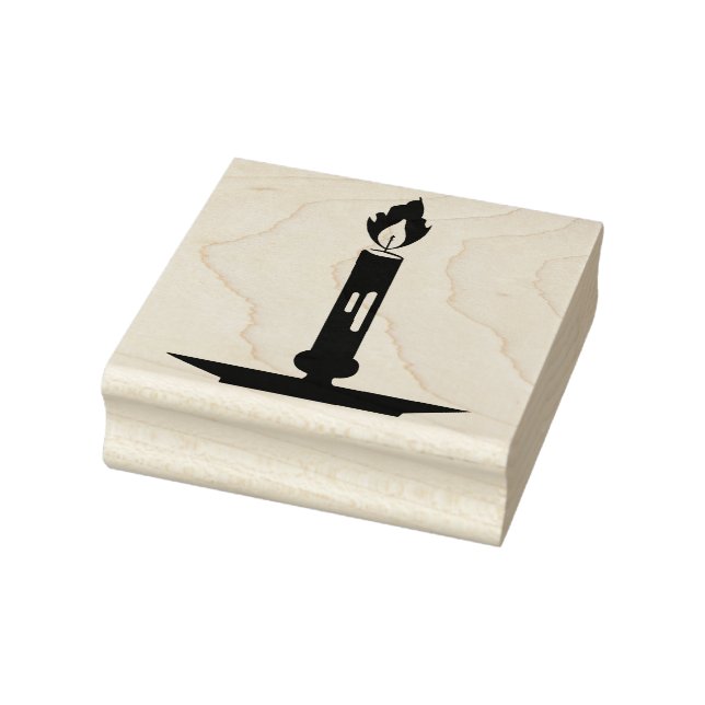 Create Your Own Lit Taper Candle Rubber Stamp (Stamp)