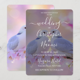 Create Your Own Little Doves Wedding Invitation