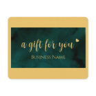 Create your own Logo Budget Gold Gift Certificate