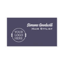 Create Your Own Logo Business Card | Dark Purple