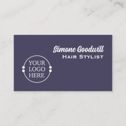 Create Your Own Logo Business Card | Dark Purple