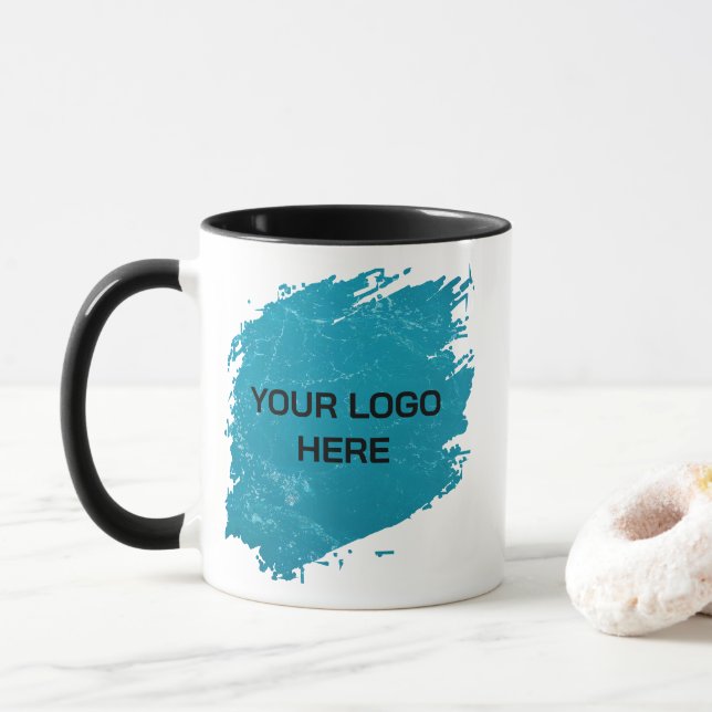 Create Your Own Logo Mug– Perfect for Office Mug (With Donut)