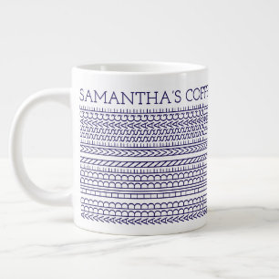 Create Your Own Long Hidden Message 148BW Novelty Large Coffee Mug