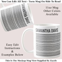 Create Your Own Long Hidden Message & Name 151BW