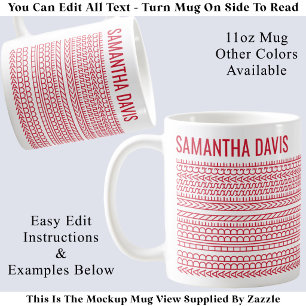Create Your Own Long Hidden Message & Name 151RW Coffee Mug