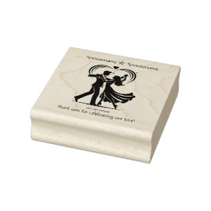 Create Your Own Love Dance Handfasting Thank You Rubber Stamp