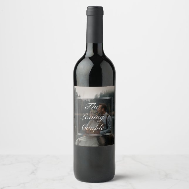 Create your own love wine label (Front)