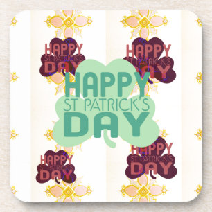 Create Your Own Lovely Happy Saint Patrick's Day Coaster
