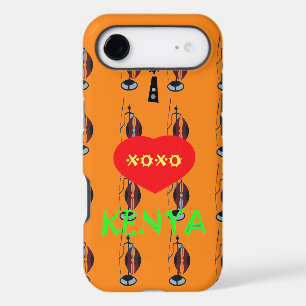 Create your own lovely Orange Xoxo iPhone Case