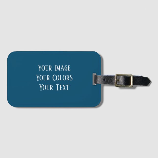 Create Your Own Luggage Tag (Front Horizontal)