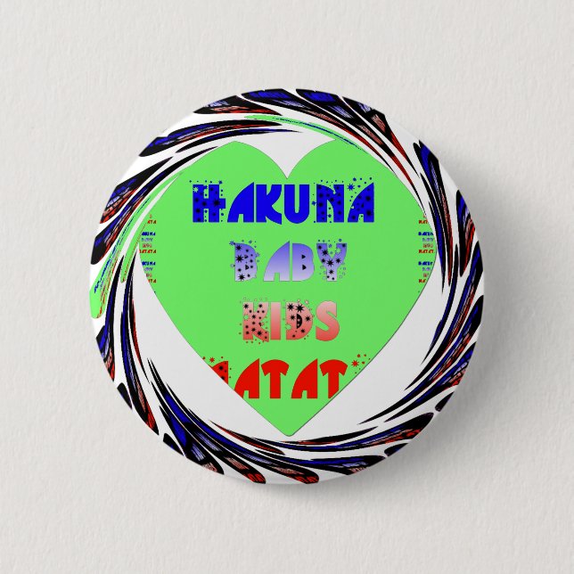 Create Your Own Luminous Hearts Baby Kid Design 6 Cm Round Badge (Front)