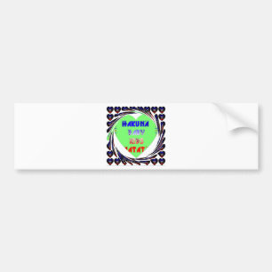 Create Your Own Luminous Hearts Baby Kid Design Bumper Sticker