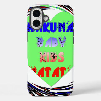 Create Your Own Luminous Hearts Baby Kid Design iPhone 16 Plus Case