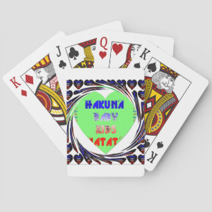 Create Your Own Luminous Hearts Baby Kid Design Playing Cards