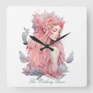 Create Your Own Lunar Love Magic Goddess Square Wall Clock