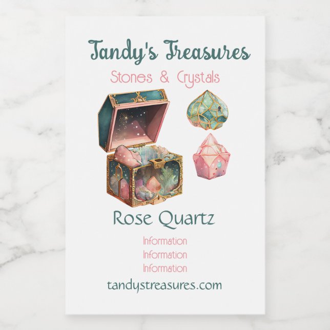 Create Your Own Magic Box & Crystals Wine Label (Single Label)