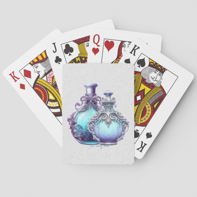 Create Your Own Magic Potion Bottles Playing Cards (Back)