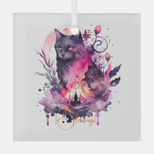 Create Your Own Magical Black Cat Glass Tree Decoration