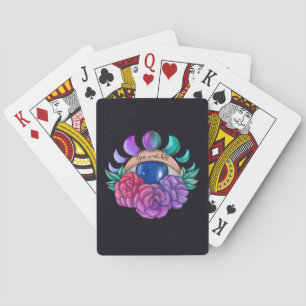 Create Your Own Magical Eye Moon & Roses Playing Cards