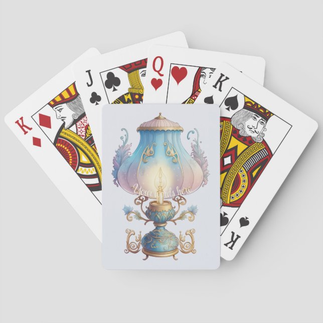 Create Your Own Magical Fairy Lamp Playing Cards (Back)