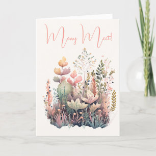 Create Your Own Magical Herbs & Wildflowers Holiday Card