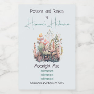 Create Your Own Magical Herbs & Wildflowers Wine Label