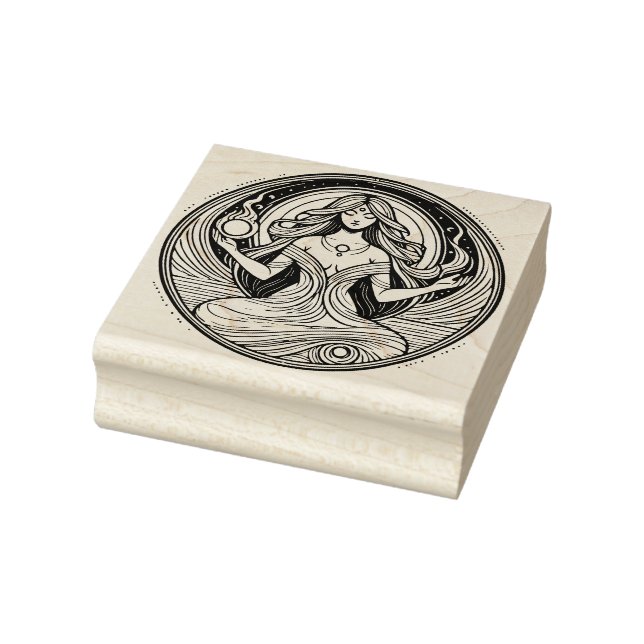 Create Your Own Magical High Priestess Lunar Rubber Stamp (Stamp)