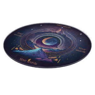 Create Your Own Magical Landscape Lunar Cutting Board