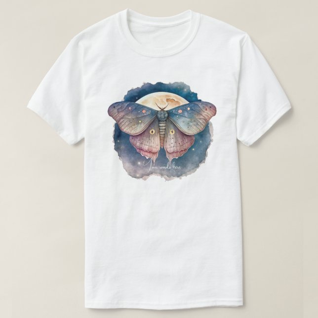 Create Your Own Magical Moon Moth T-Shirt (Design Front)