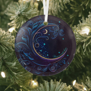 Create Your Own Magical Moon Waves Glass Tree Decoration