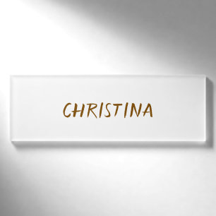 Create Your Own Magnetic Name Tag