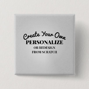 Create Your Own - Make a Custom 15 Cm Square Badge