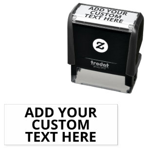 Create Your Own - Make It Yours Custom Text Self-inking Stamp