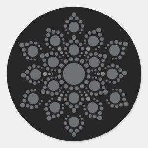 Create Your Own Mandala Classic Round Sticker