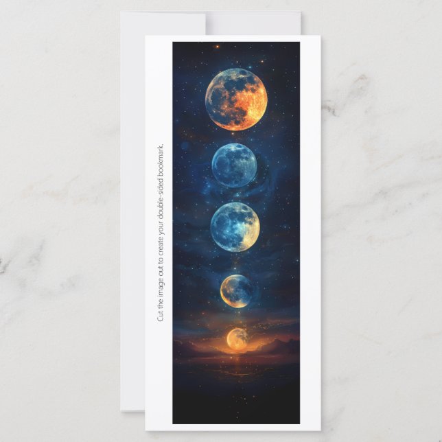 Create Your Own Many Moons Bookmark Card (Front)