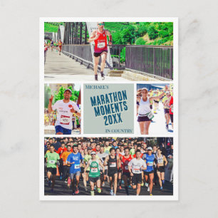 Create your own Marathon running photo Postcard
